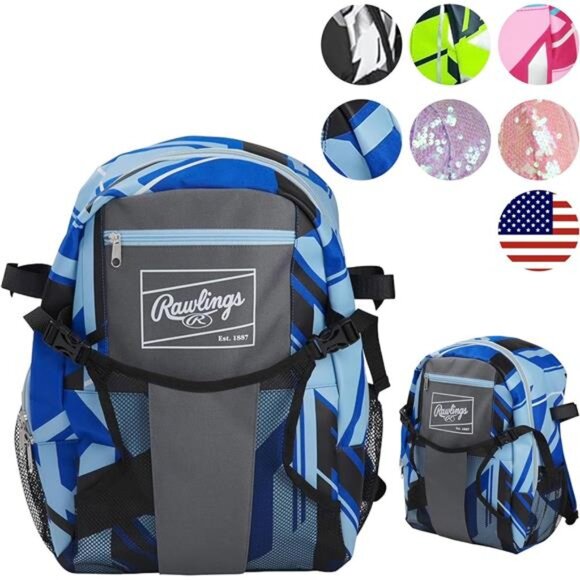 Youth Backpack Equipment Bag | Baseball/Softball | - Picture 1 of 8